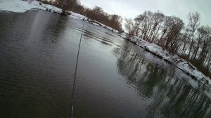 Спиннинг в феврале на реке Чулым