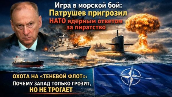 Пираты НАТО против ядерного флота: Патрушев объяснил, почему Запад не рискнёт трогать танкеры