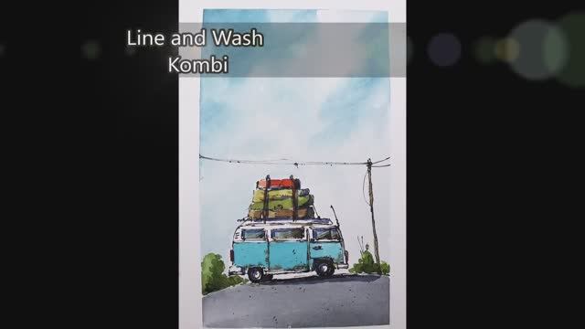 📹 Kombi In Line and Wash a full sketch minimun mix color By Nil Rocha смотреть онлайн