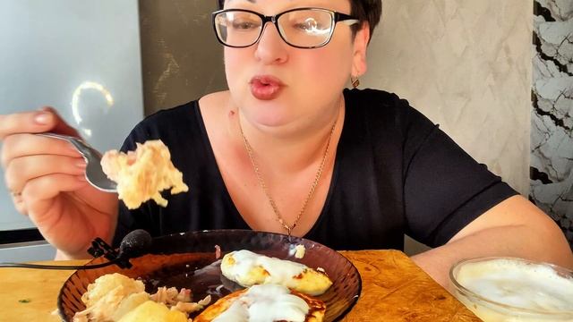 ПП сырники и мясо индейки/Мукбанг /Ем и худею смотреть онлайн