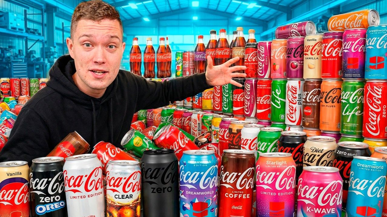 МЫ КУПИЛИ АБСОЛЮТНО ВСЕ ВКУСЫ COCA-COLA смотреть онлайн