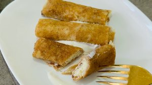 Налистники с творогом - пошаговый рецепт / Тонкие налистники с творогом на крахмале и молоке