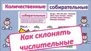 Русский язык , 6, 9 классы. Склонение и разряды числительных