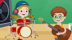 Зебра в клеточку - Сериал Зен и Ден - Музыкальные инструменты для детей-Развивающие песни для детей