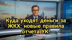 Куда уходят деньги за ЖКХ: новые правила отчета УК