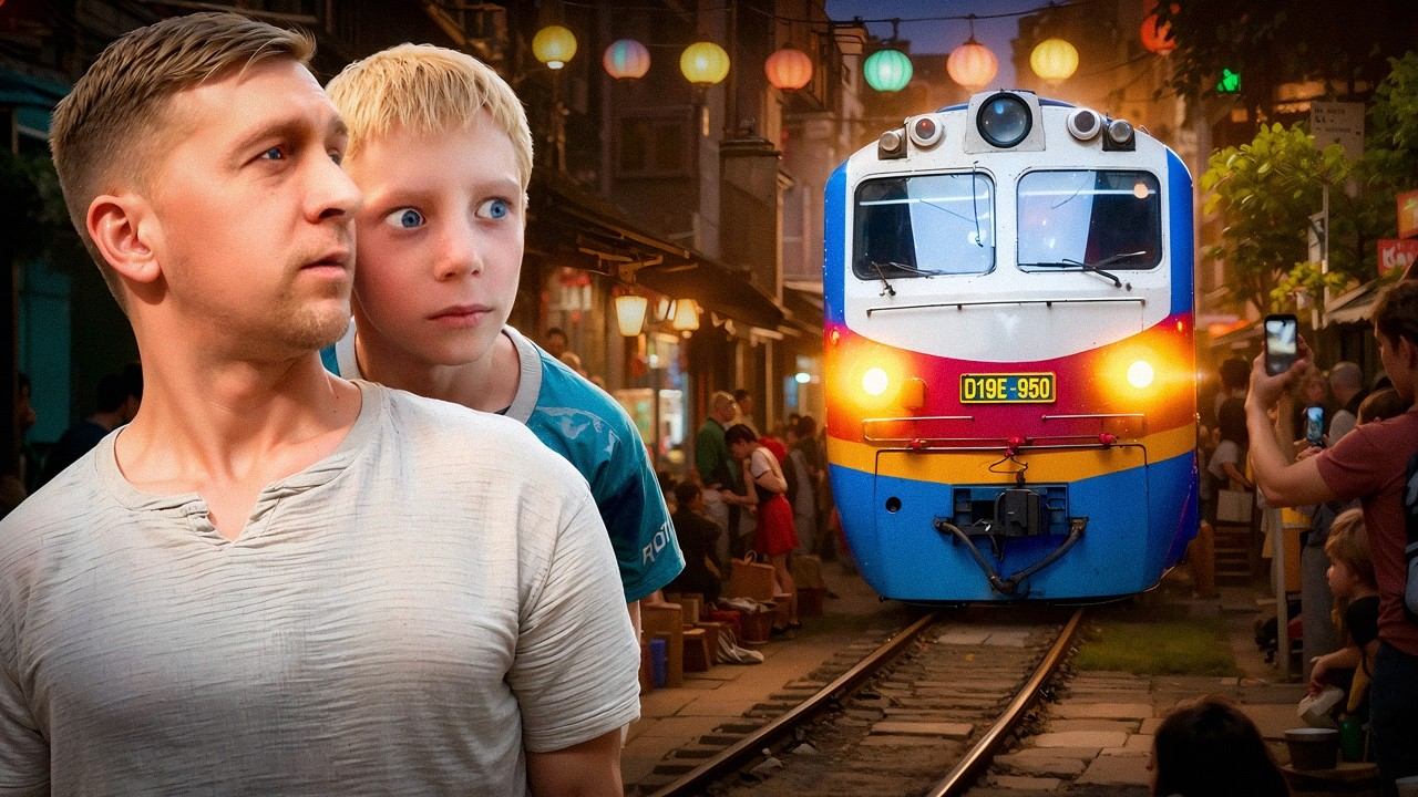 ХАНОЙ: место, где поезд едет МЕЖДУ ЛЮДЬМИ! СТАРЫЙ ГОРОД! смотреть онлайн