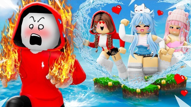 ОГНЕННЫЙ ДЖЕЙ-ДЖЕЙ ЗАСТРЯЛ НА ОДНОМ КВАРТАЛЕ С ВОДЯНЫМИ ДЕВУШКАМИ! Анимация смотреть онлайн