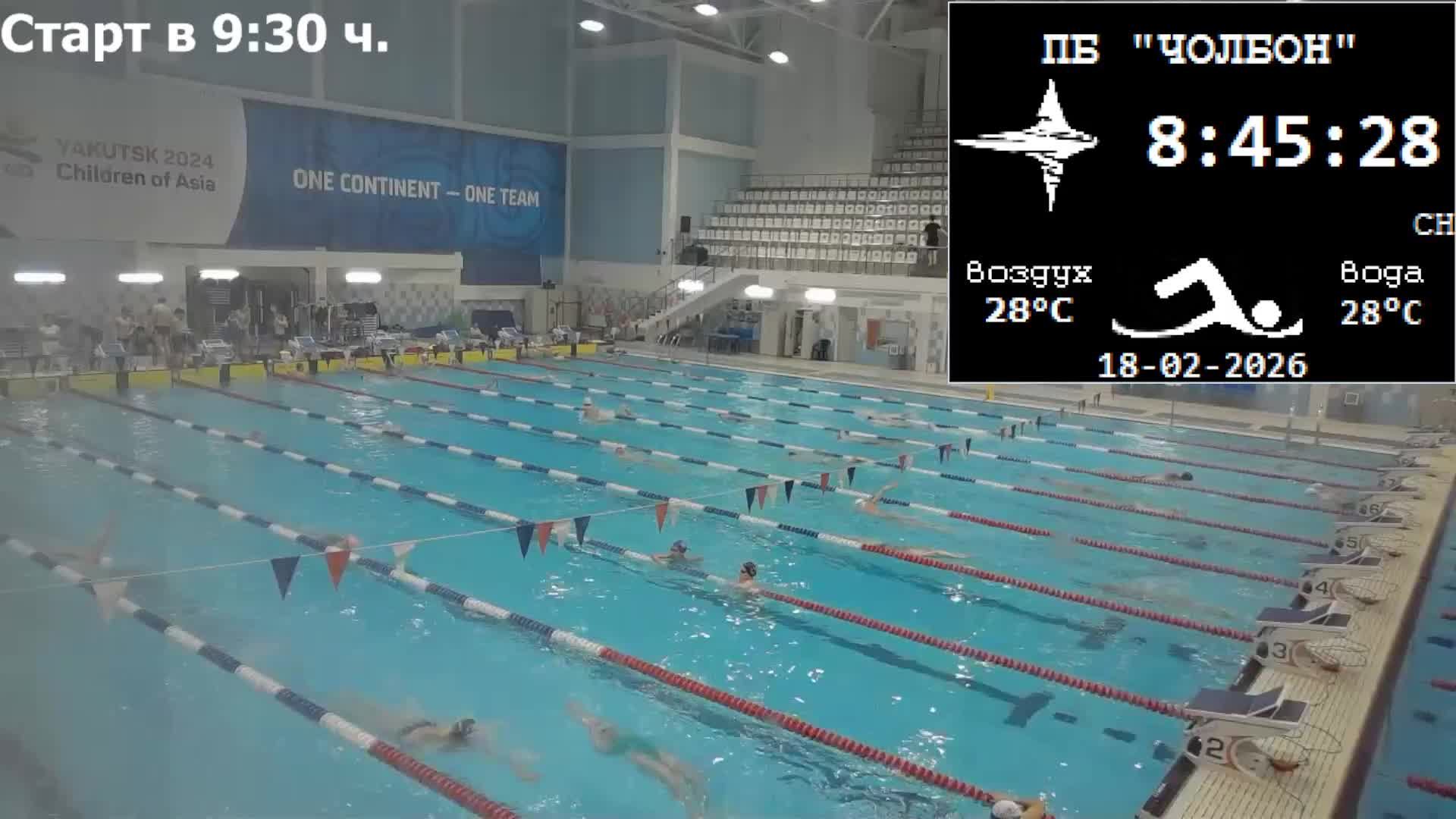 Чемпионат и Первенство Республики Саха (Якутия) по плаванию февраль 2026 г. смотреть онлайн