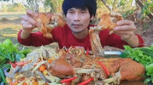 #MUKBANG🍗 Отварная курица, салат Суа и пряные овощи!🥗ASMR МУКБАНГ ЕДА ОБЕД ОБЖОР