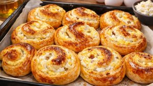 Мягкие булочки с творогом как пух! Нежное дрожжевое тесто + сочная начинка