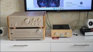 Сравнение усилителей Sony F333ESA, Sansui AU alpha 907XR VS KT 21 & Yamaha ns1000M