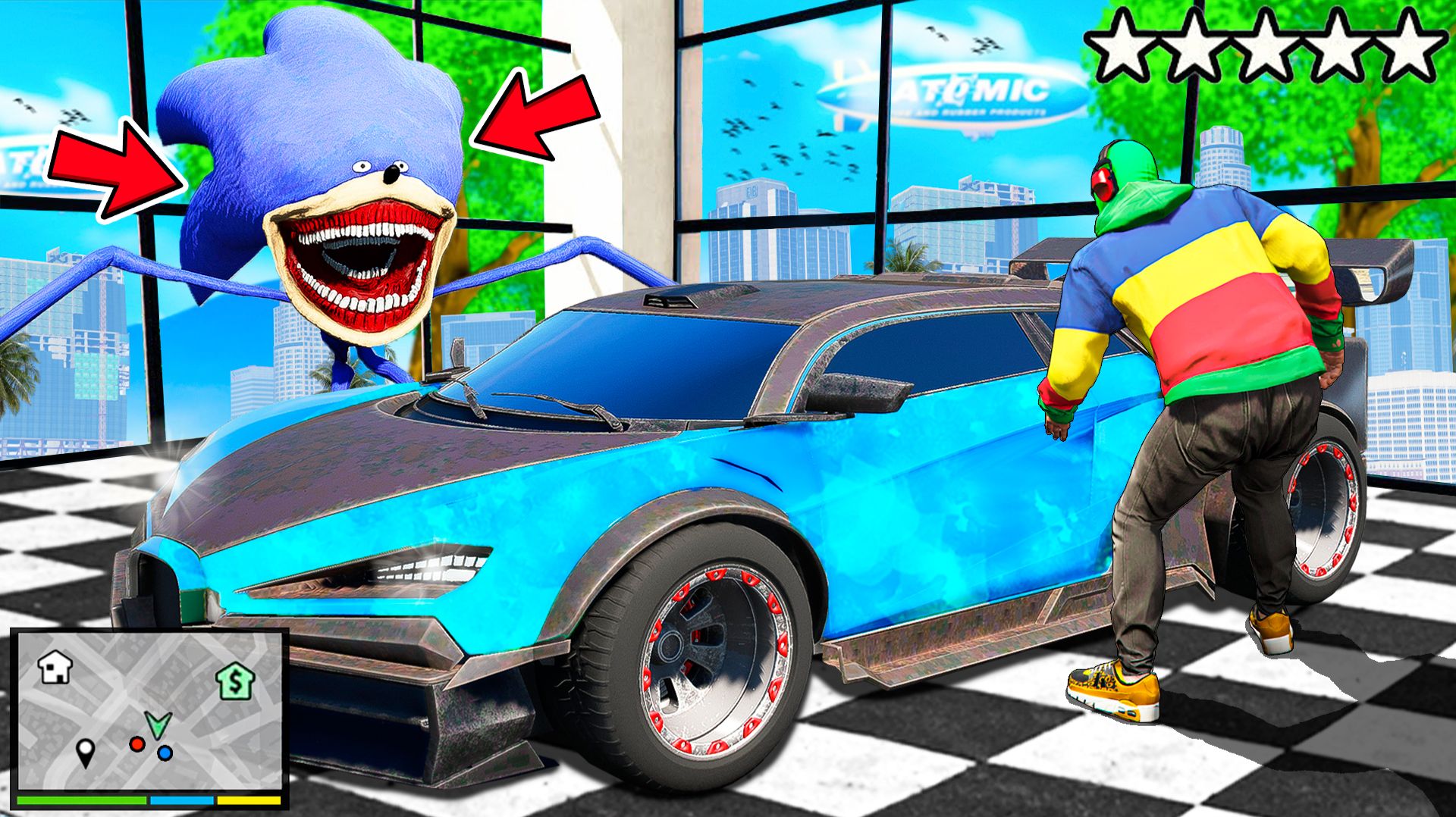 УГНАЛ ВСЕ МАШИНЫ ШИН СОНИКА В ГТА 5! РЕАЛЬНАЯ ЖИЗНЬ ВОРОВ ОБЗОР МОДА GTA 5 MODS! ГТА МОД ИГРЫ смотреть онлайн