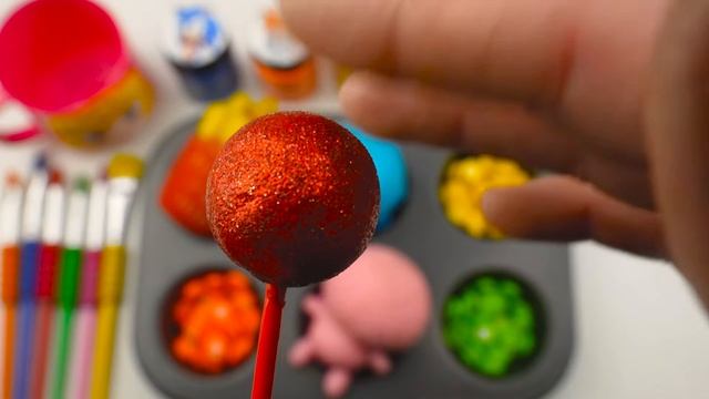 Успокаивающее видео сделай мегавесёлые радужные воздушные шарыконфеты с машинами Disneyi ASMR 001