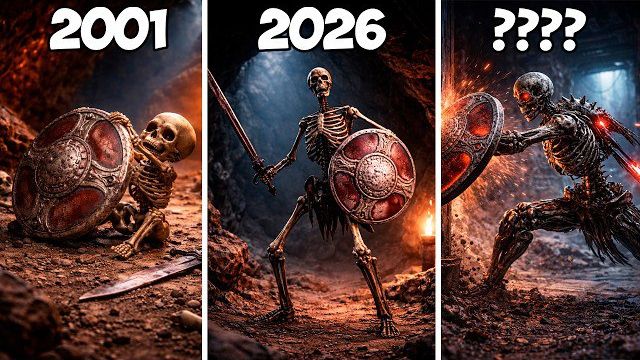 СКЕЛЕТ СО ЩИТОМ ИЗ МЕМОВ! ЭВОЛЮЦИЯ ЛЕГЕНДАРНОГО СКЕЛЕТА КОТОРОГО ВСЕ ЗНАЮТ (ДА ВЕДЬ?) РЕАКЦИЯ