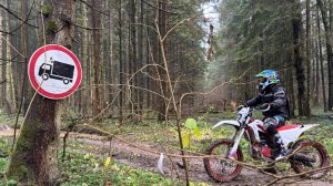 Осенняя покатушка на Beta Xtrainer 300 и Regulmoto Allroad 150 вдоль лесного ручья