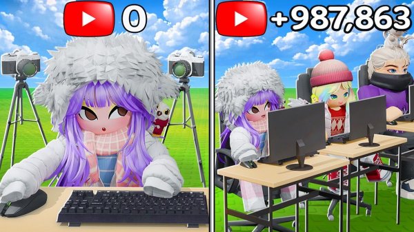 СИМУЛЯТОР ЮТУБА! СТАНОВИМСЯ ИЗВЕСТНЫМИ! Roblox Be a YouTuber!