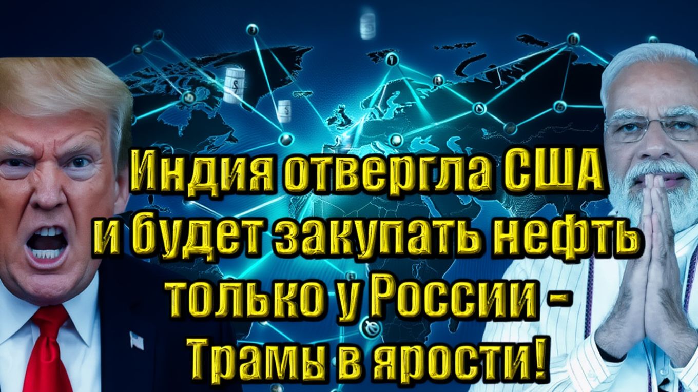 Индия отвергла США и будет закупать нефть только у России - Трамп в ярости! смотреть онлайн