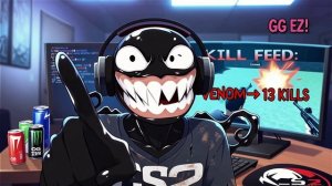 Аниме игровой юмор на игру кс2 с Веном - Снайпер читер