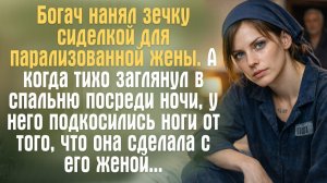 Богач взял ЗЕЧКУ сиделкой для парализованной жены. А когда заглянул в спальню Художественный рассказ