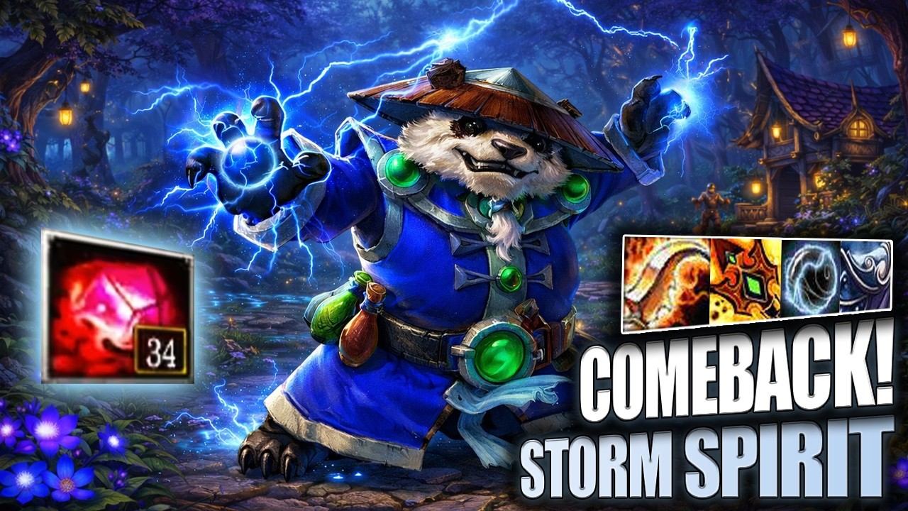 Storm Spirit , Raijin - Игра 4 vs 5! Сложно , но ВОЗМОЖНО! смотреть онлайн
