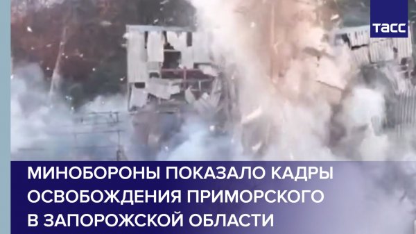 Минобороны показало кадры освобождения Приморского в Запорожской области