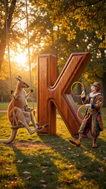 Клоун смешит детей и учит букву К! 🎈