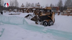 В Центральном парке культуры и отдыха продолжается демонтаж ледового городка