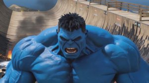 НОВЫЕ СУПЕРГЕРОИ против ОГРОМНОГО СИНЕГО ХАЛКА В ГТА 5 НА МАШИНАХ