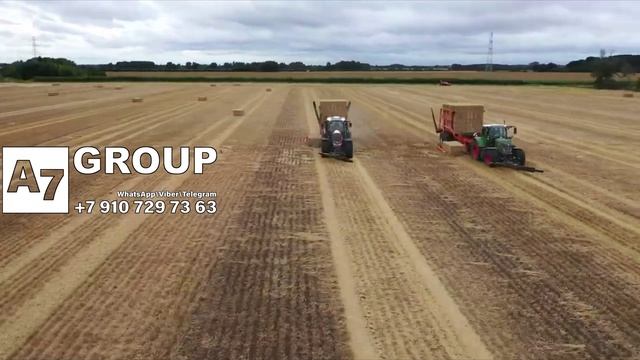 Прицеп для уборки тюков конопли (льна) #лен #конопля #уборка смотреть онлайн