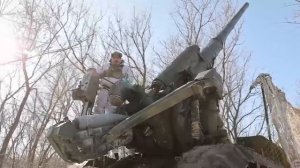 Самоходная пушка "Пион" 203мм. Северскор направление.