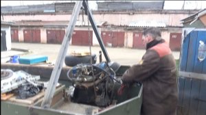 Замена двигателя и модернизация трансмиссии  гусеничного вездехода