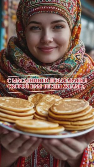 С Масленицей поздравляю, скорой вам весны желаю!