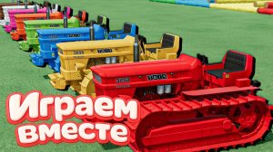 МУЛЬТИКИ ПРО РАЗНОЦВЕТНЫЕ МАШИНКИ И ТРАКТОРЫ ДЛЯ ДЕТЕЙ 🚜 ГОНКИ ТРАКТОРОВ ДЛЯ ДЕТЕЙ 6