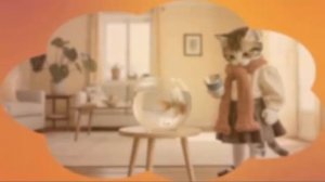 Котики выясняют что случилось с рыбкой