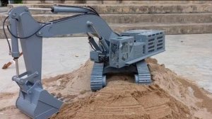 Самодельный экскаватор CAT 390F 1/14 — полностью из ПВХ! Тест на миллион