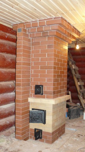 ПЕЧИ и КАМИНЫ 21-го века из кирпича. Печь-колонна на два этажа.