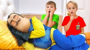 Крис и Майкл пытаются подружиться с соседом