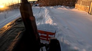 Чистка снега МТЗ-82.1