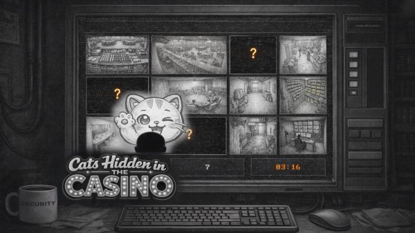Cats Hidden in the Casino ✅ ПК Steam казуалка по поиску 100 котиком ✅ Релиз 28 мая 2026