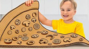 Картонный челлендж для детей с Крисом и Майком