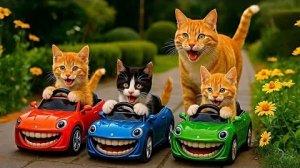 Мама-Кошка Подстригает мех на ферме и Шьет Тигровую шапочку Для Котят Дома🐾🎩🐯