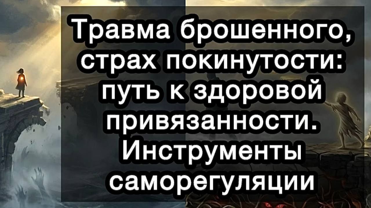 Травма брошенного, страх покинутости: путь к здоровой привязанности. Инструменты саморегуляции смотреть онлайн
