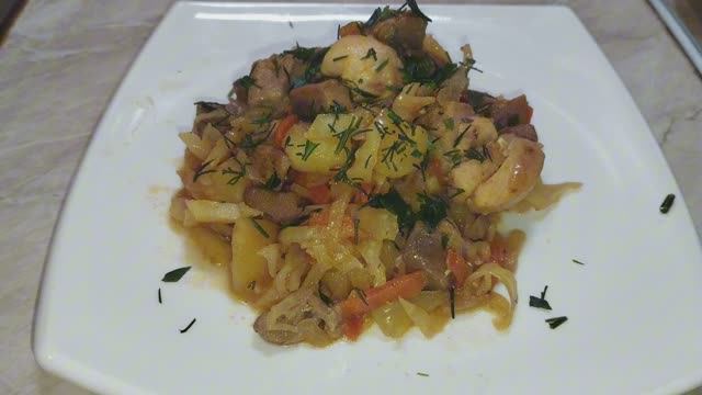 Солянка 🍲 из тушеной капусты