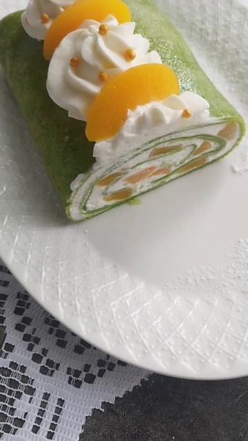 Блинный рулет с кремом