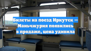 Россияне обсуждают «космические» цены на билеты на поезд Иркутск — Маньчжурия
