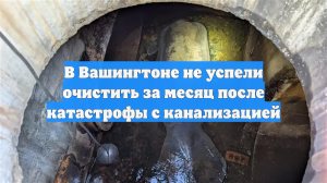 В Вашингтоне не успели очистить за месяц после катастрофы с канализацией