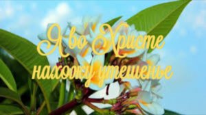 Я во Христе нахожу утешенье