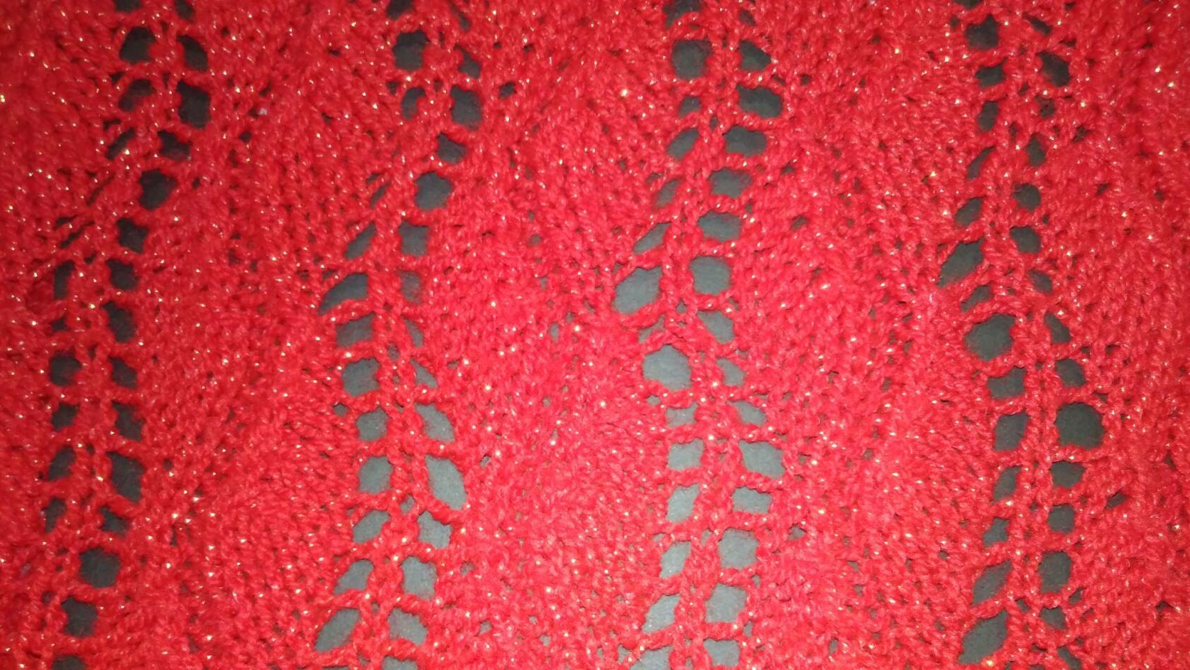 27. МК # ажурный узор спицами# для туники#