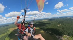 Полёт на параплане в чистом виде
