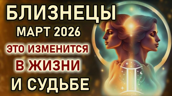 Близнецы. Март месяц контрастов, многое изменится в жизни и судьбе. Гороскоп март 2026 Близнецы